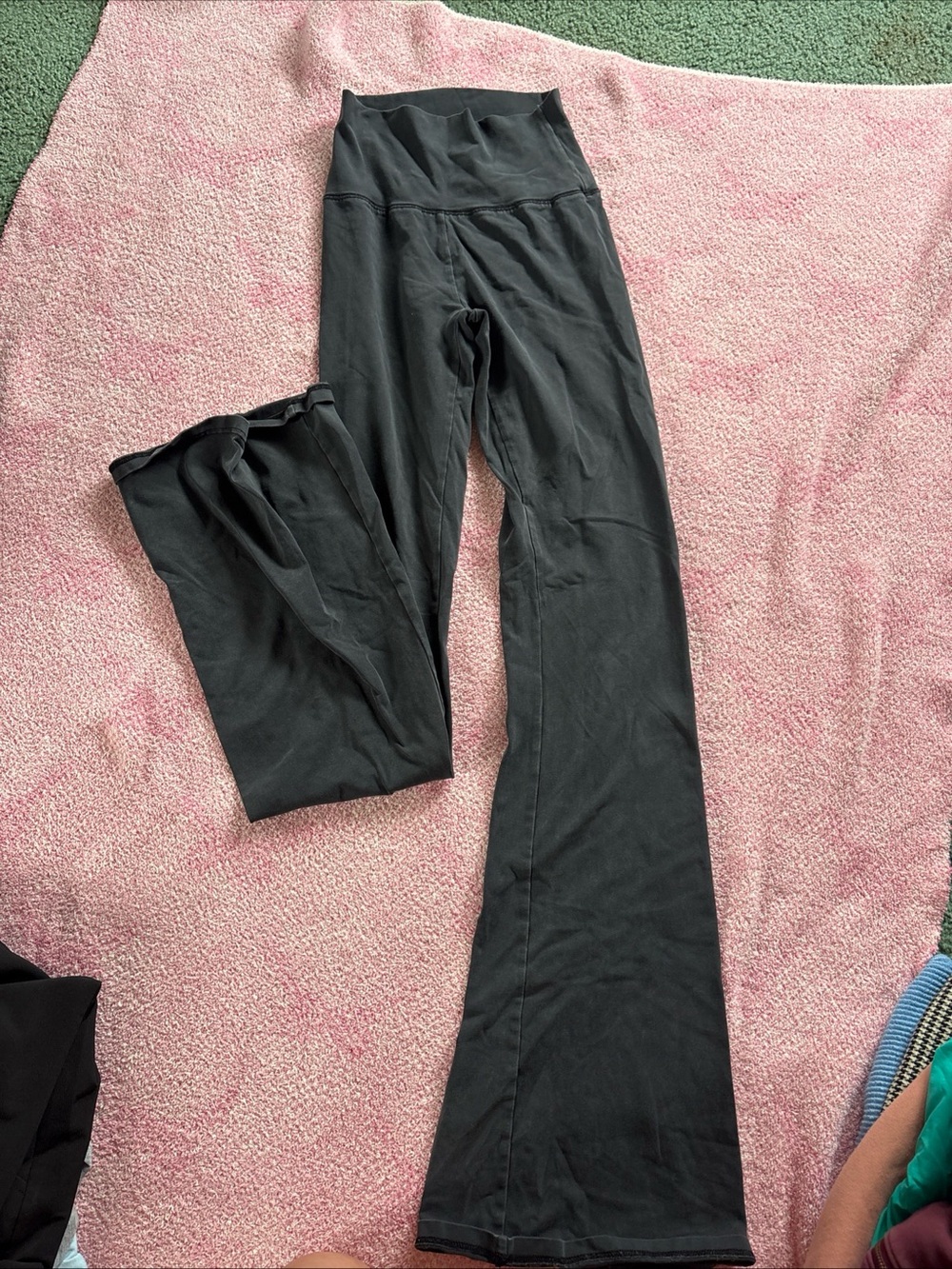 Offline by Aerie OG Super Flare Foldover High Rise Black Leggings Size XS